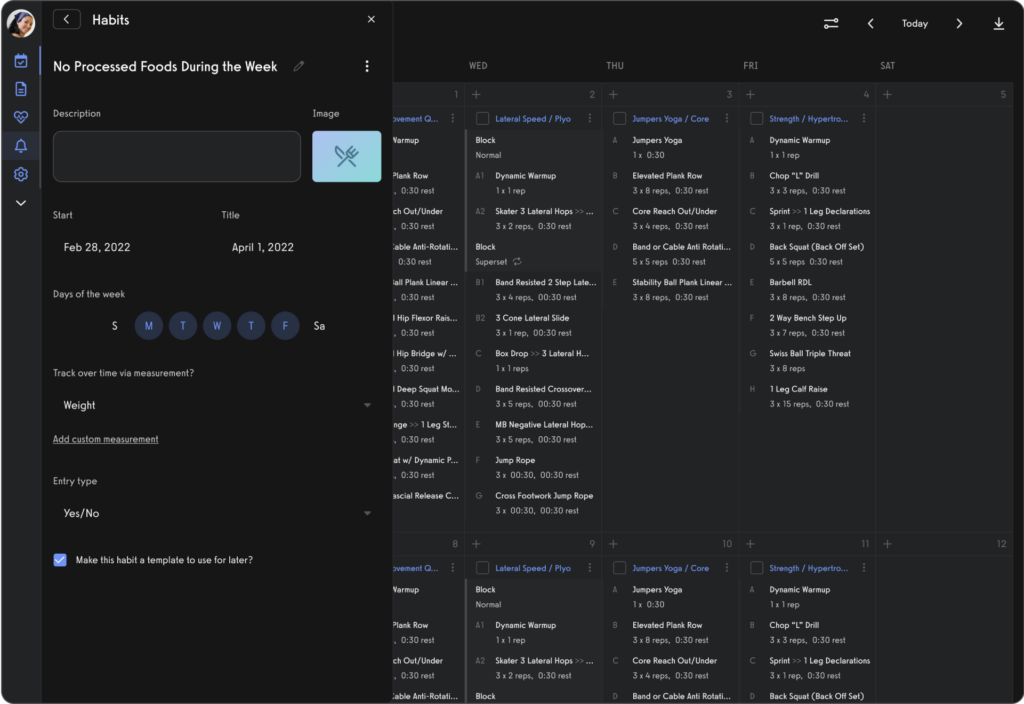 Habit Tracking