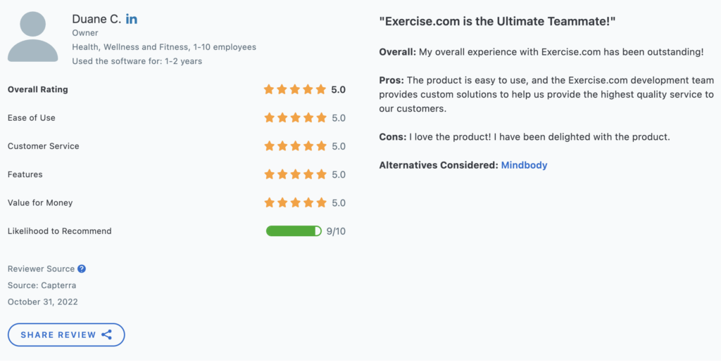 Exercise.com Review