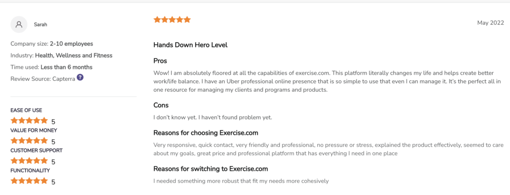 Exercise.com Review